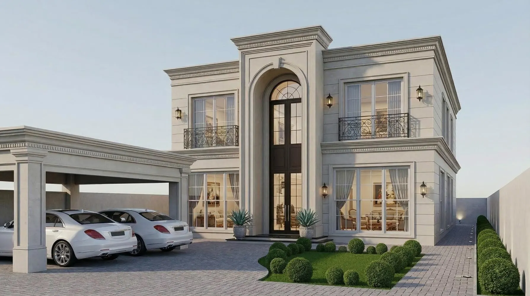 RenderLine exteriors portfolio visualization